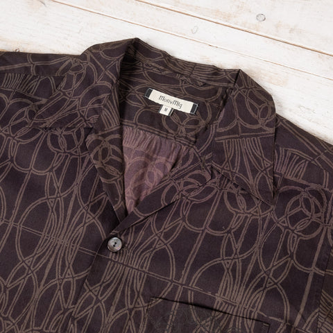 Arrow Collar Shirt Silk Cotton Mulberry