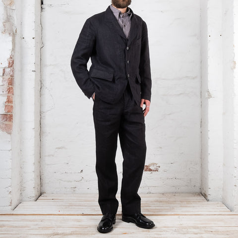 English Trousers Linen Black