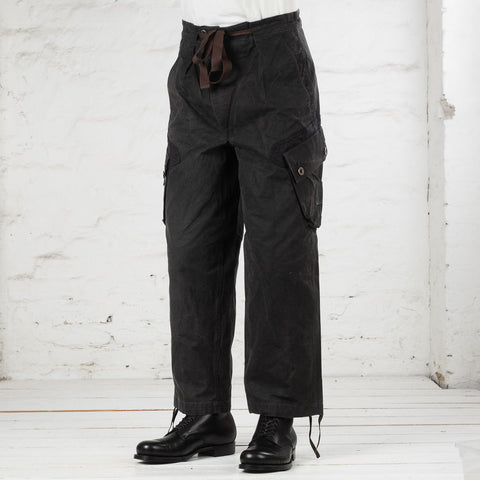 Adjustable Cargo Trousers Black