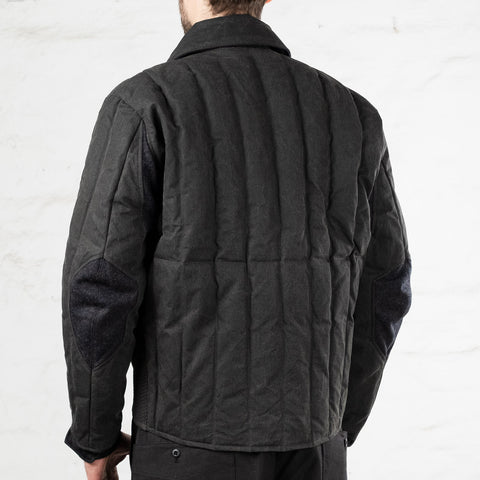 Radium Down Jacket Waxed Cotton Black