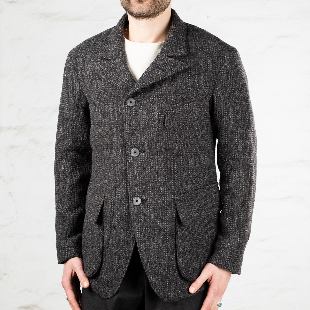 Wanderer Jacket Lovat Honeycomb Tweed Graphite