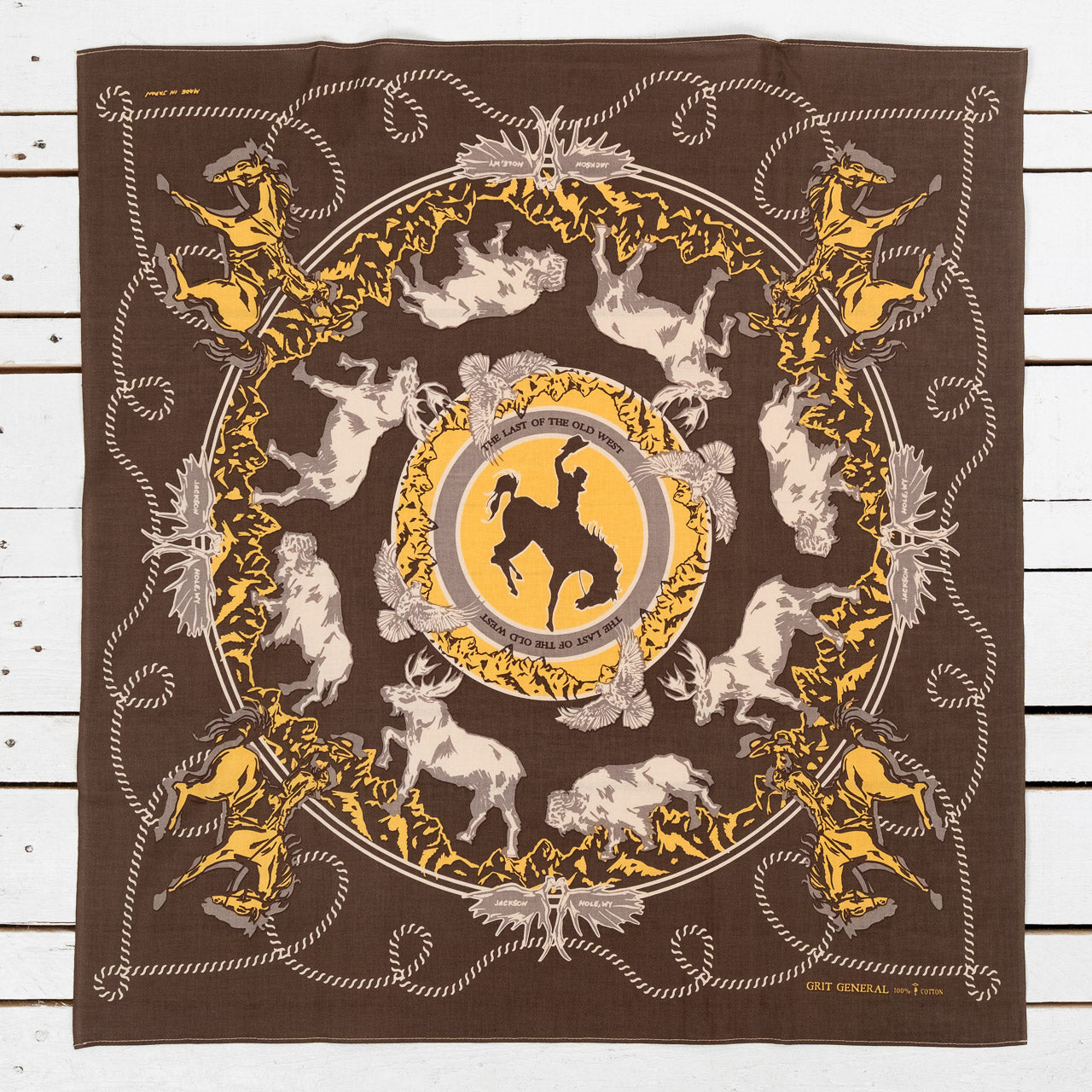 Bandana "Jackson" 70x70 Brown