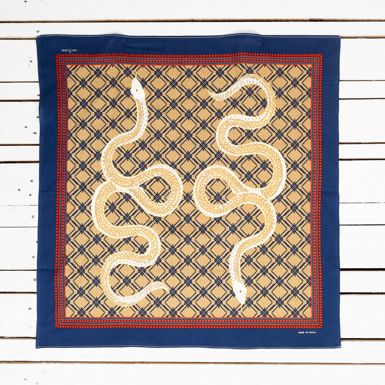 Bandana "Shirohebi" 70x70 Navy