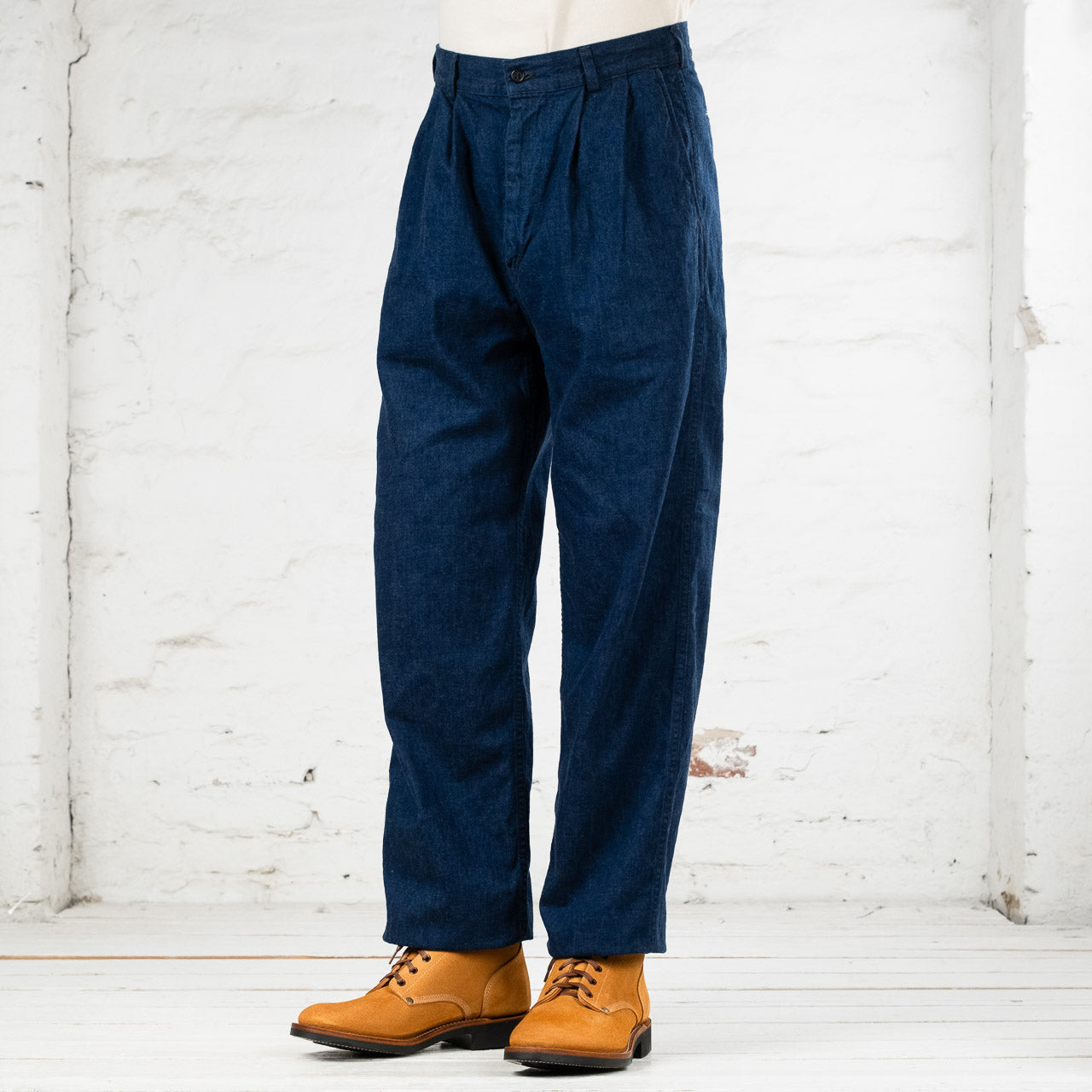 Two Tuck Wide Trousers One Wash