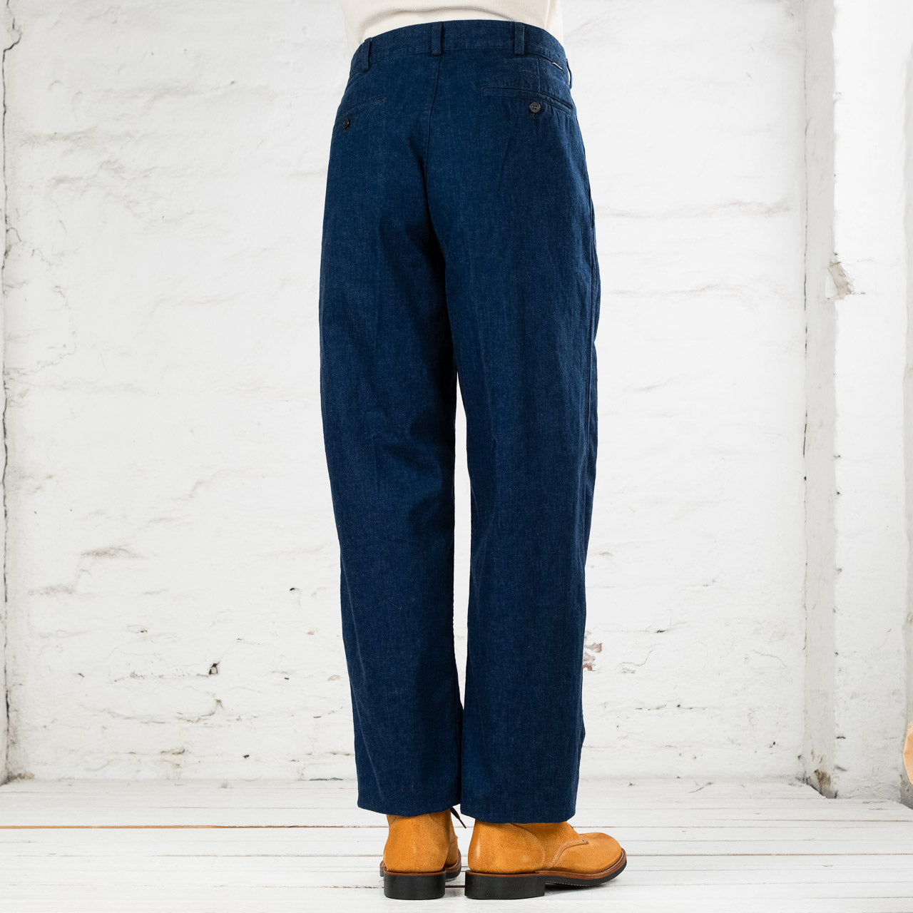 Two Tuck Wide Trousers One Wash