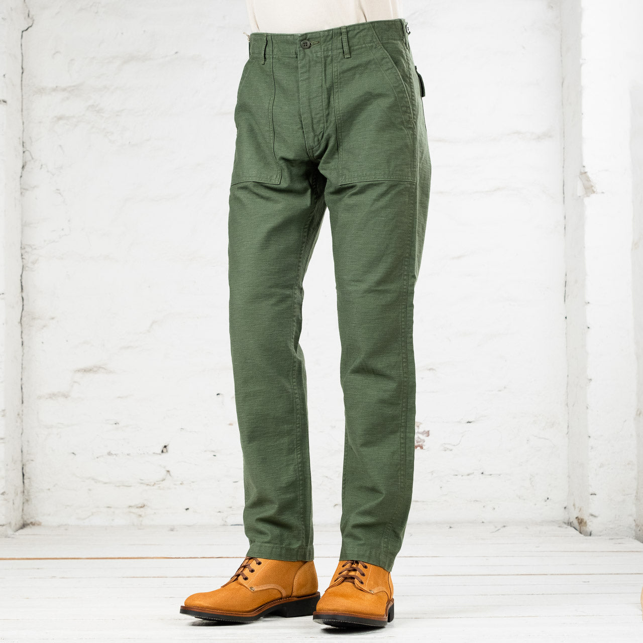 US Army Fatigue Pants Slim Fit Olive