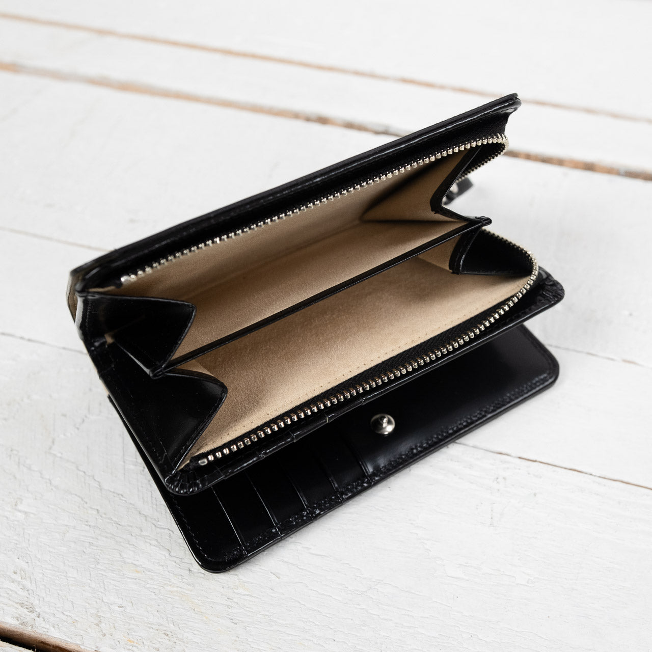 Counter Zip Wallet Black