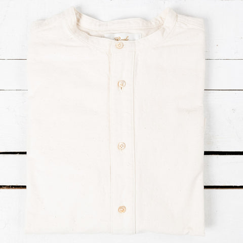 Stand-Up Collar Shirt Natural