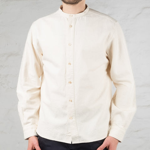 Stand-Up Collar Shirt Natural