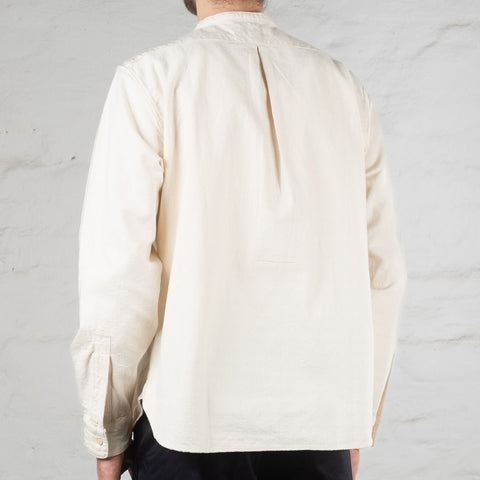 Stand-Up Collar Shirt Natural