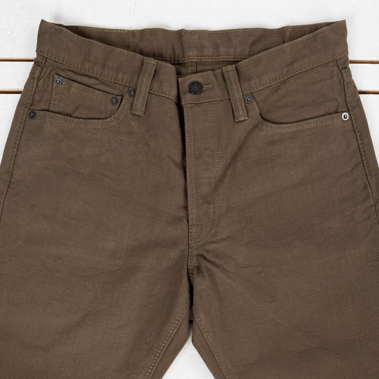 Heavy Duck Pants Regular Straight Olive