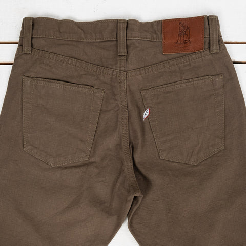 Heavy Duck Pants Regular Straight Olive