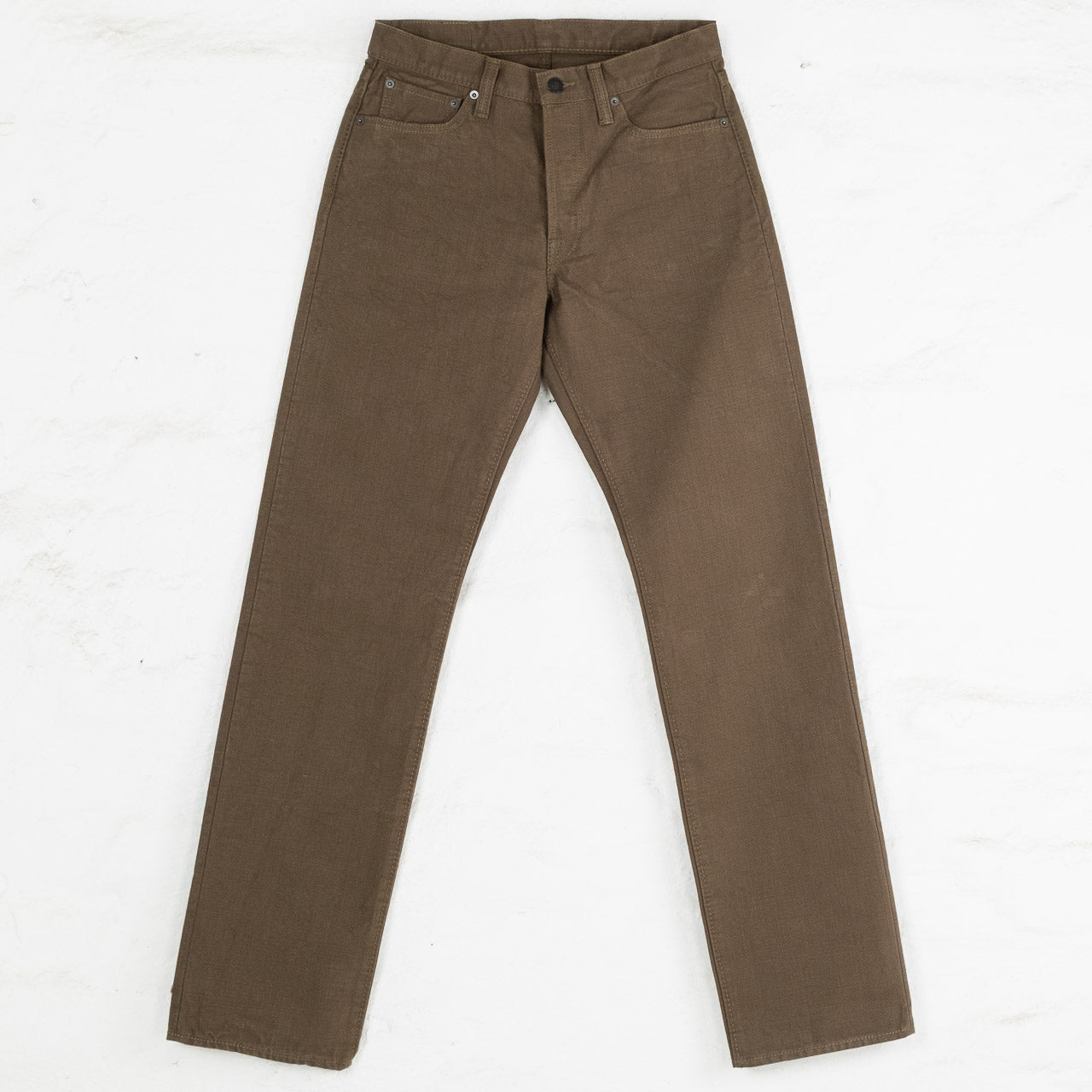 Heavy Duck Pants Regular Straight Olive