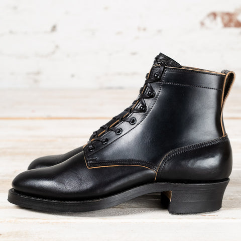 Griffin Plain Toe Boots Black Horsebutt