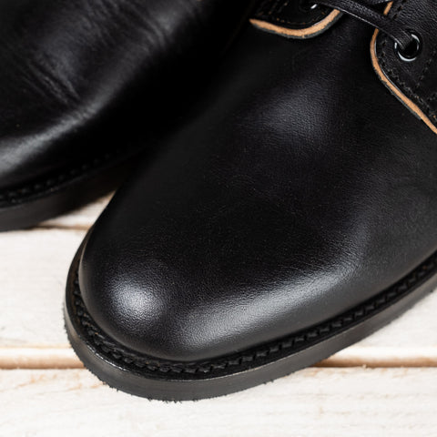 Griffin Plain Toe Boots Black Horsebutt