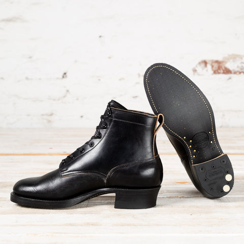 Griffin Plain Toe Boots Black Horsebutt