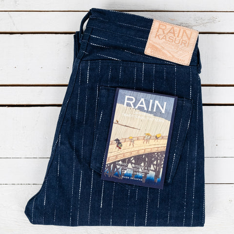 D1885 Rain Kasuri Jeans Tapered