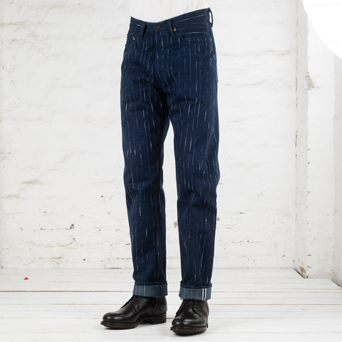 D1885 Rain Kasuri Jeans Tapered