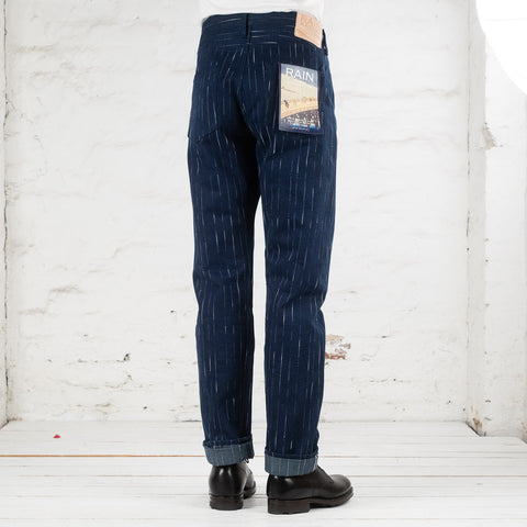 D1885 Rain Kasuri Jeans Tapered