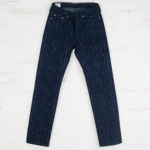 D1885 Rain Kasuri Jeans Tapered