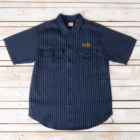 Coke Stripe Work Shirt Navy