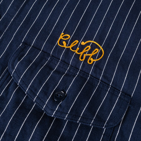 Coke Stripe Work Shirt Navy