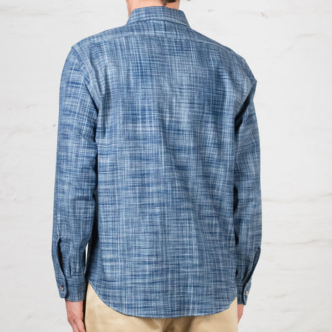 6,9 oz. Indigo Kasuri Work Shirt