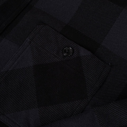 Twill Check Work Shirt Schwarz