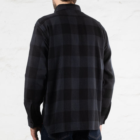 Twill Check Work Shirt Schwarz