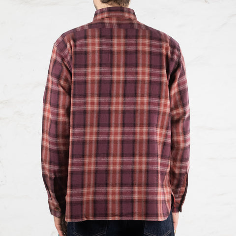 Twill Check Work Shirt Rot