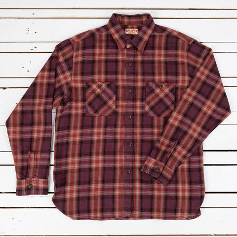 Twill Check Work Shirt Rot