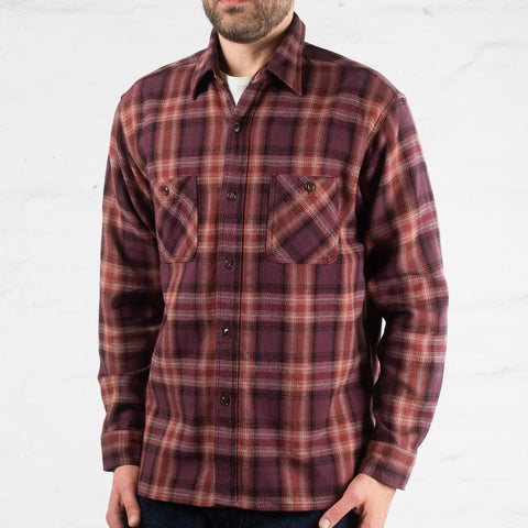 Twill Check Work Shirt Rot