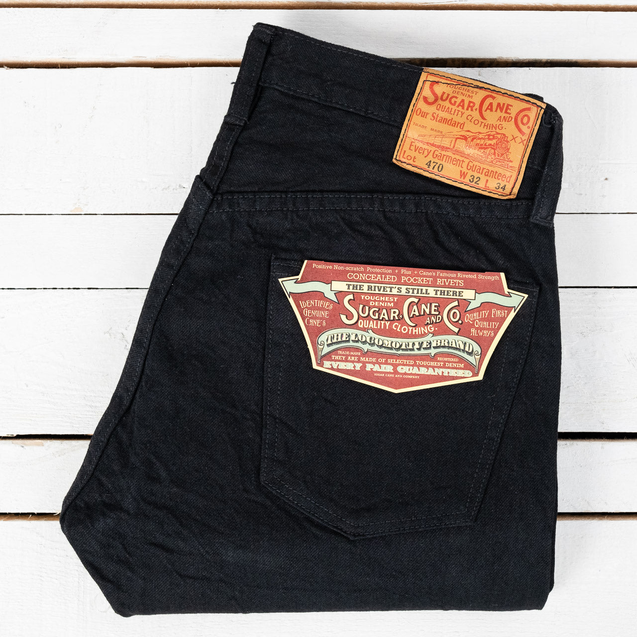 13 oz. Black Denim Type III Slim Fit