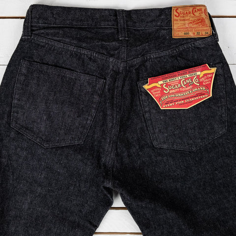 14.25 oz. Black Denim 1947 Regular Straight