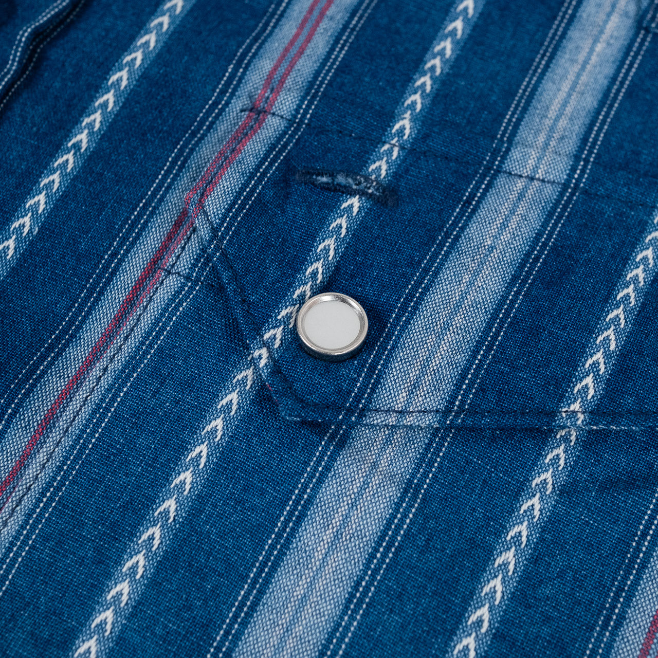 Native American Indigo Stripe Western Shirt