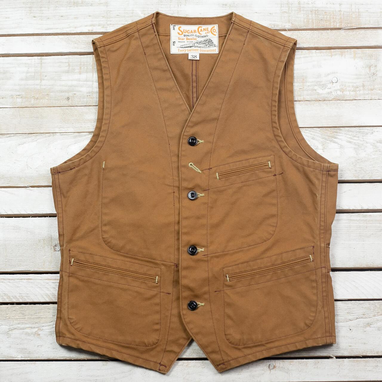 13 oz. Brown Duck Work Vest