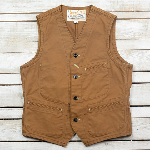 13 oz. Brown Duck Work Vest