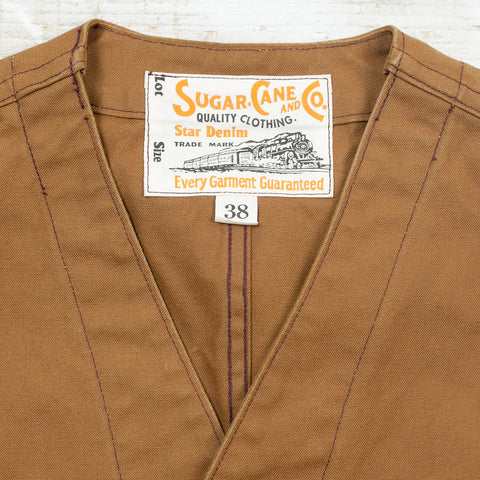 13 oz. Brown Duck Work Vest