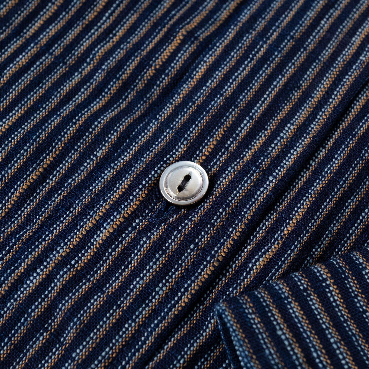 7.2 oz. Indigo Stripe Work Shirt