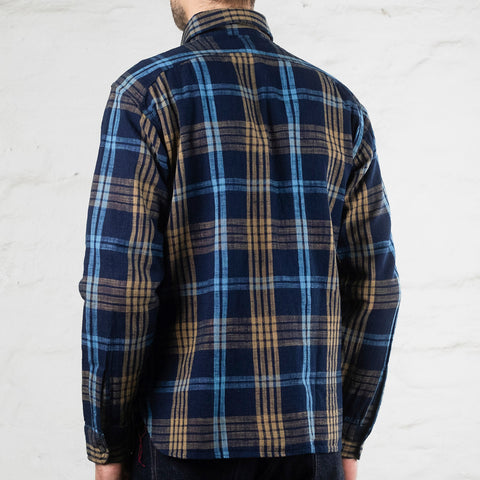 6,2 oz. Indigo Check Work Shirt