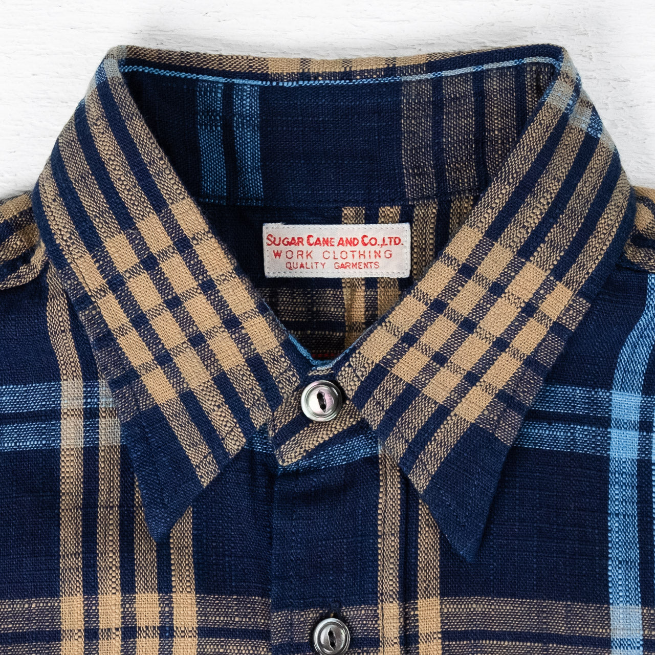 6,2 oz. Indigo Check Work Shirt