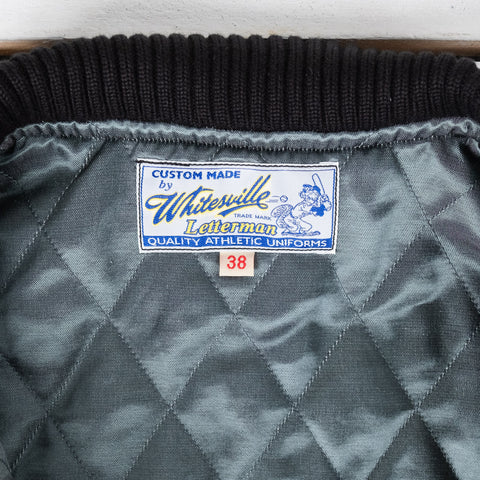 30 oz. Melton Wool Award Jacket “Mavericks” Schwarz