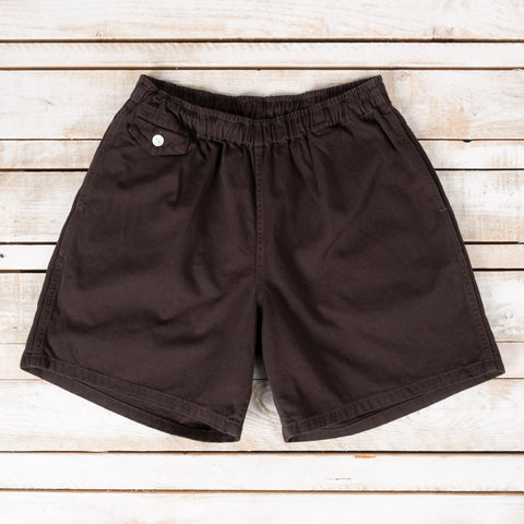 Cotton Drill Swim Shorts Black