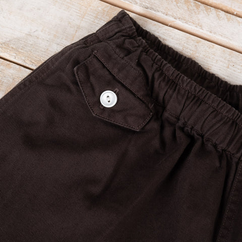 Cotton Drill Swim Shorts Black