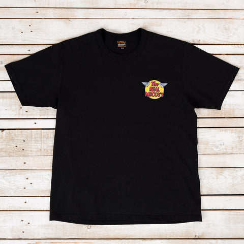 THE REAL McCOY'S Logo T-Shirt Black