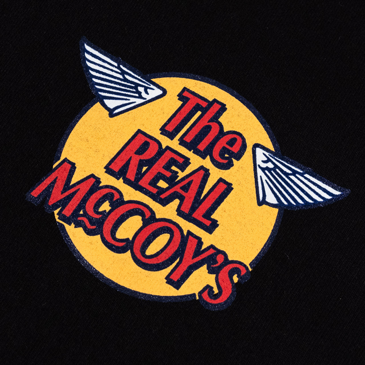 THE REAL McCOY'S Logo T-Shirt Schwarz