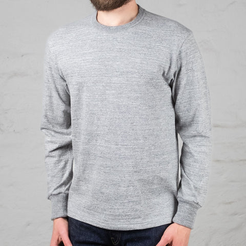 Athletic Longsleeve Loopwheel Grau Meliert