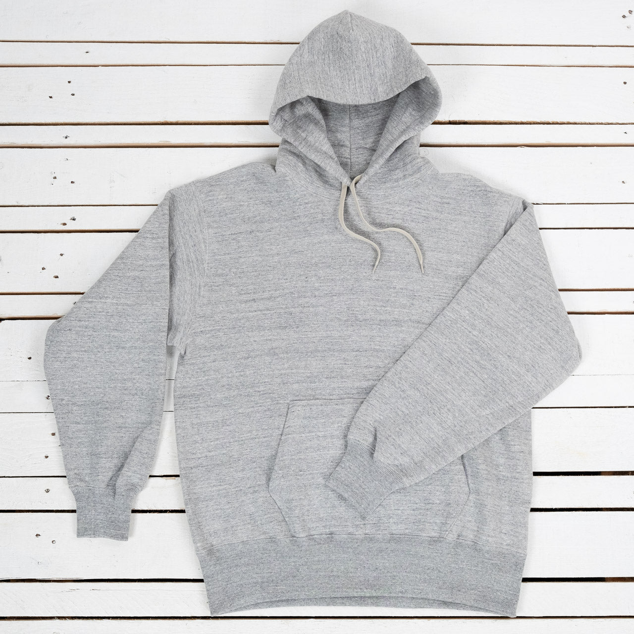 10 OZ. Loopwheel Hooded Sweatshirt Gray Heather