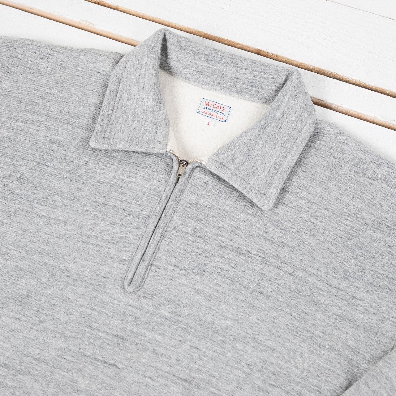 10 oz. Loopwheel 1/4 Zip Sweatshirt Gray Heather