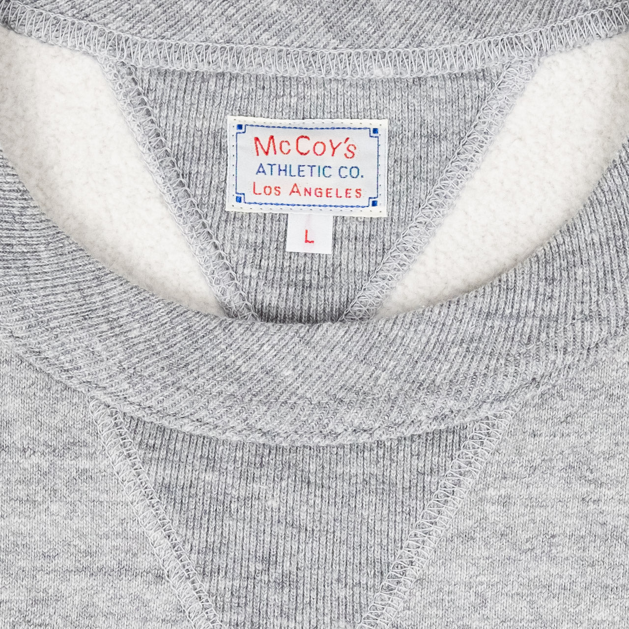 10 oz. Loopwheel crewneck sweatshirt gray melange